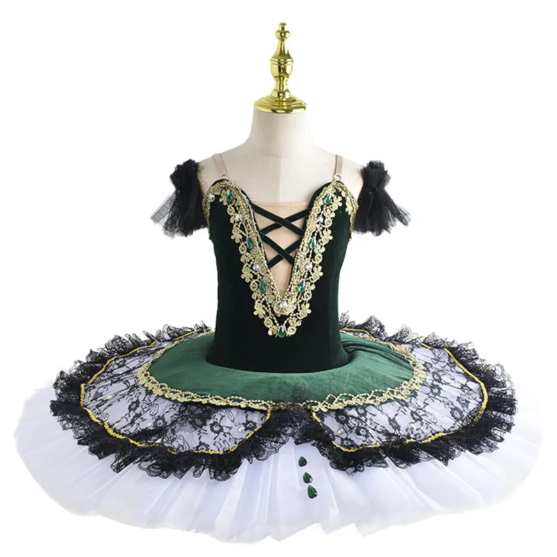 Tutu di balletto professionale bambino bambini ragazze adulti Pancake Tutu Giselle Paquita Costume da balletto donna Ballerina Party Dress Girls