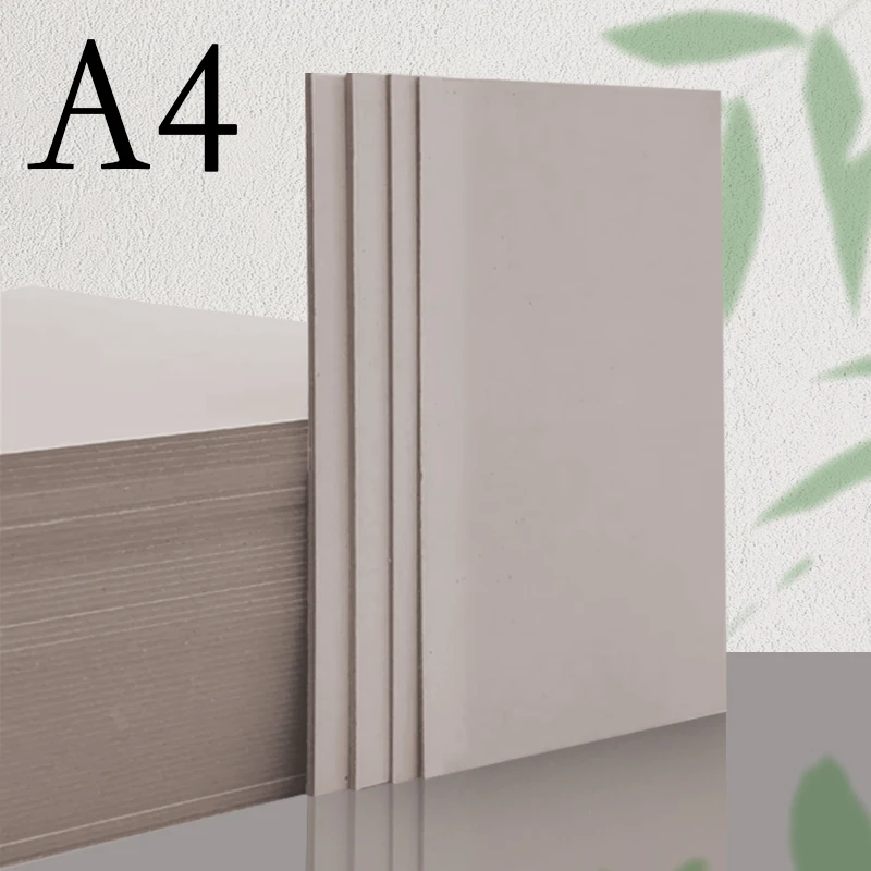5pcs A4 1mm 1.5mm 2mm 3mm Gray Cardboard  Grey Paperboard Hard Thicked Paper For DIY Handmade Mould Album Cover Package Painting