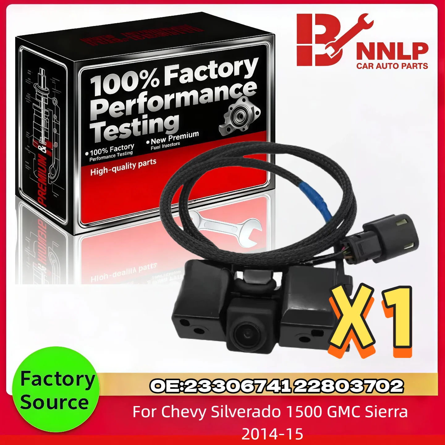 リアビューバックアップカメラ-oem-22803702-シボレー-シルバラード-1500-gmc-シエラ-2014-15-23306741用