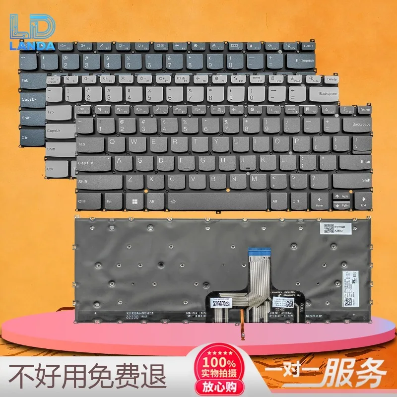 Laptop Keyboard Replacement for Yoga 14lAL7 IRL8 Slim 7 ProX 14ARH7 14IAH7 Durable Ergonomic Keycaps Easy Installation Full-size