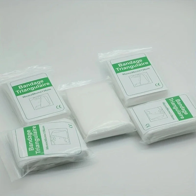 Botiquín de primeros auxilios, vendaje médico, fijación de fracturas, vendaje Triangular de primeros auxilios, accesorios de emergencia para acampar, 1 ud.