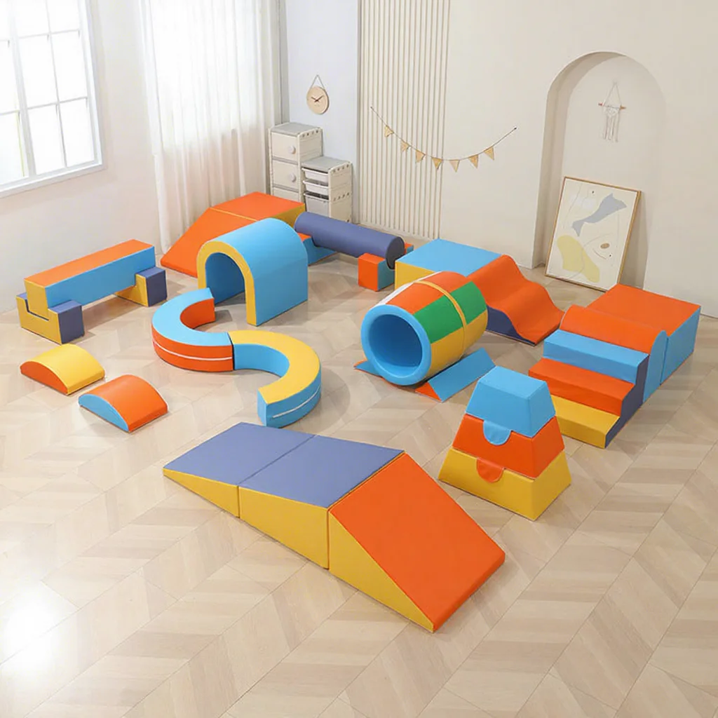 

Мягкий игровой комплекс Moetry для малышей: экологичный, прочный, из пеноматериала, для сенсорной терапии и развития, для дома