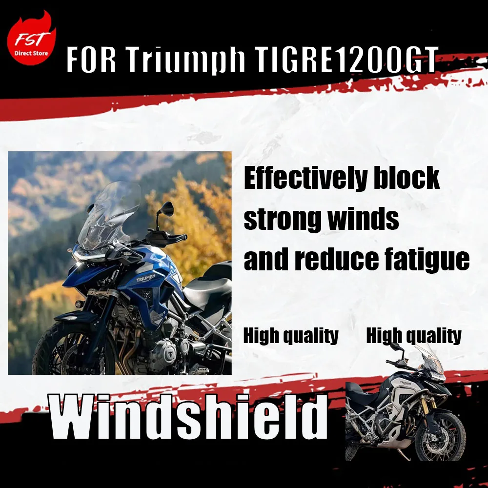 

Модификация ветрового стекла для Tiger 1200 GT: Увеличенная высота, шумопоглощение, ветрозащита, установка без повреждений