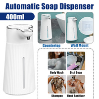 Automatic Liquid Soap Dispenser Touchless Smart Infrared Sensor Liquid Soap Dispenser Hand Washer Bathroom Kitchen 400ml