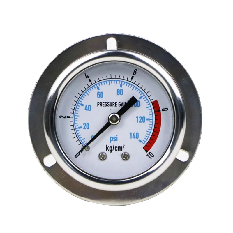 Pressure Gauge Stainless Steel Pressure Gauge Axial Shockproof Oil Pressure Water Pressure Universal