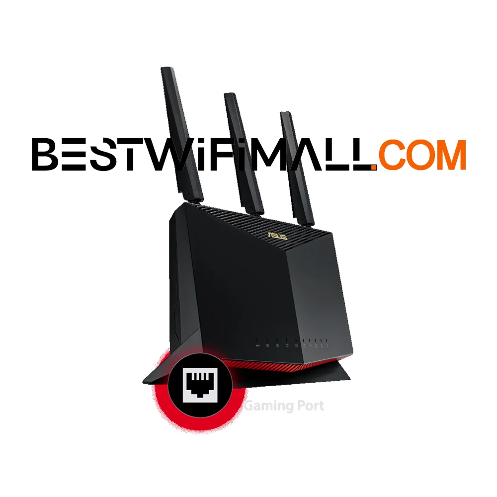 

ASUS RT-AX86U PRO AX5700 WiFi 6 Игровой маршрутизатор AiMesh WiFi Двухдиапазонный игровой режим 802.11AX MU-MIMO OFDMA 2,4 ГГц 3x3 5 ГГц 4x4