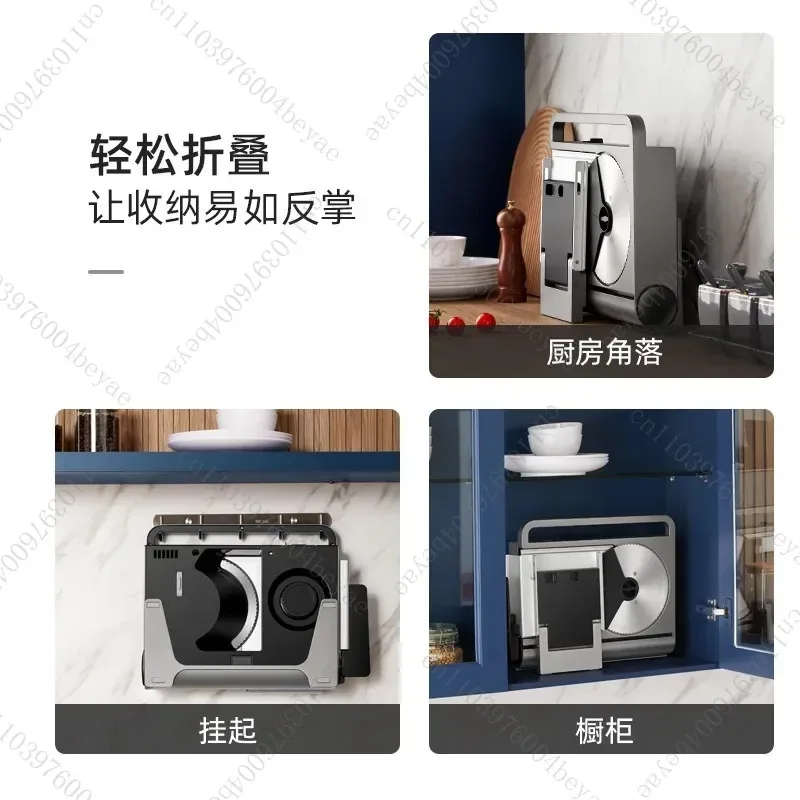 Foldable meat slicer, foreign trade multi-specification European, British and American slicer, die-casting aluminum