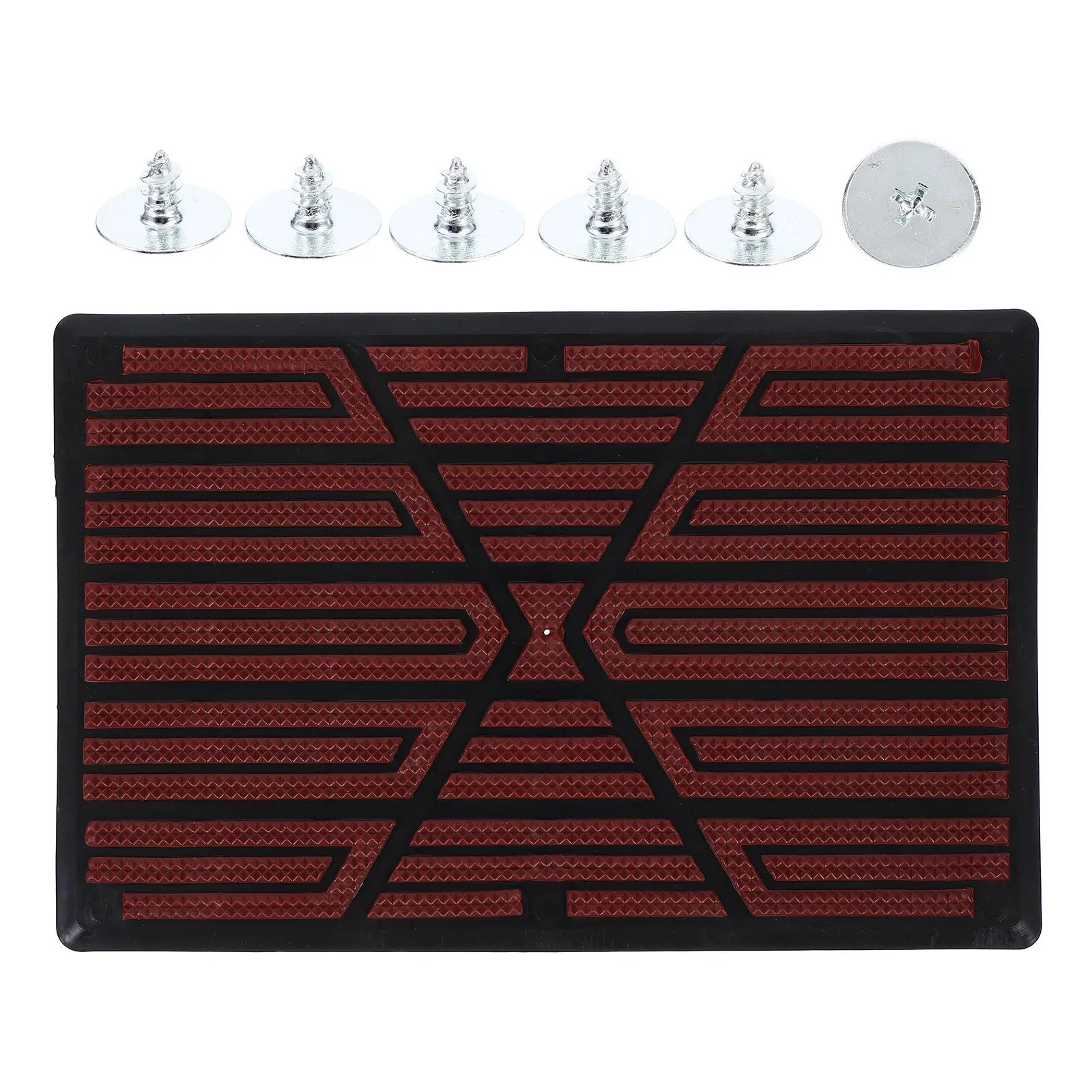 1Set Car Driver Floor Mat Patch Rubber Anti-Slip Pedal Repair Mat for Automobile Carpet Wear Protection Universal Fit