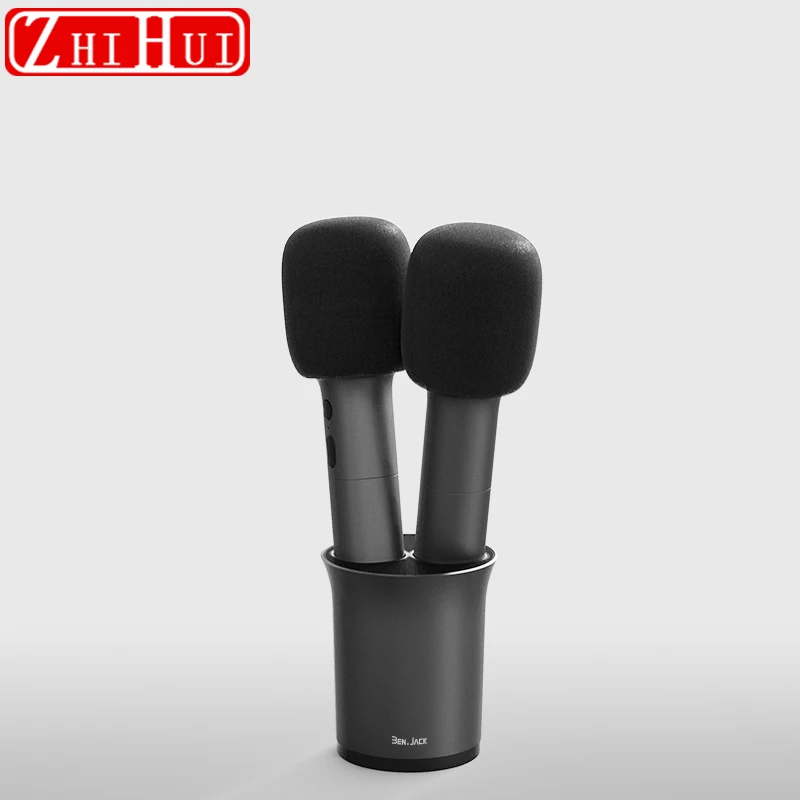 

For Lixiang L7 L8 L9 Car Styling Multi Functional Storage Microphone Holder Water Cup Position Multiple Scenarios Accessories