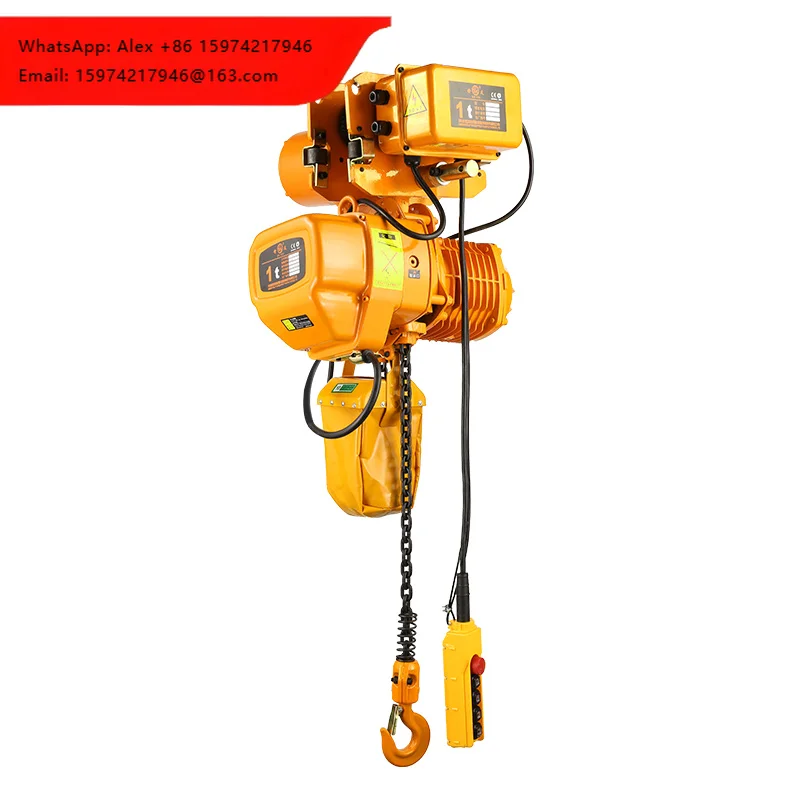 Double Speed 1 Ton Electric Chain Hoist 380 Volt