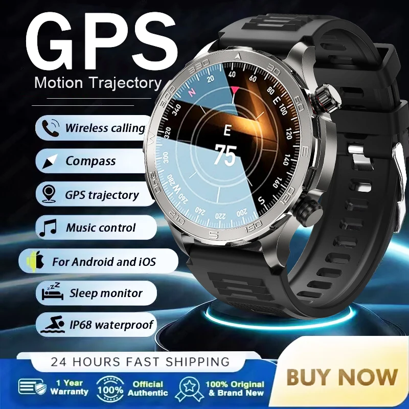 

2025 Новый ChiBear IP68 Водонепроницаемые GPS Спортивные Смарт-часы Мужчины AMOLED HD Экран Сердечного ритма NFC Bluetooth Вызов Смарт-часы Женские