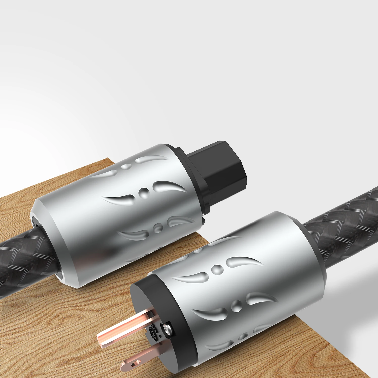 Viborg Hi End VP-1501 OFC Multplex Red Copper Power Powerflux Cable Pure Copper US Power Plug US AC  Power Cord