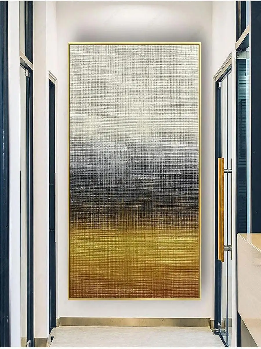 لوحات زيتية تجريدية مرسومة باليد على قماش ، فن جداري حديث لغرفة المعيشة ، لوحة لوحة خط ، ديكور منزلي