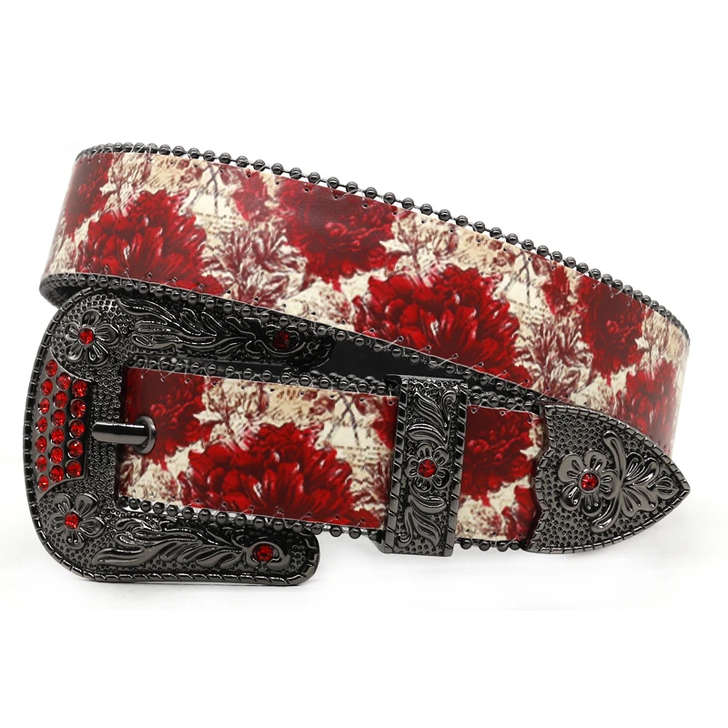 

Punk Rock Designer Rhinestone Belt Luxury Strap Cinto De Strass Western Cowboy Diamond Bing Belt Cinturones Para Mujer For Jeans