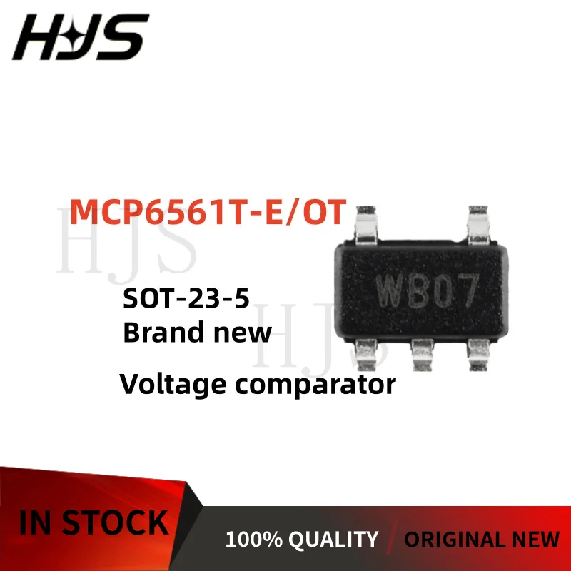10-30PCS MCP6561T-E/OT WB07 MCP6561 MCP6561T-E SOT-23-5 voltage comparator NEW