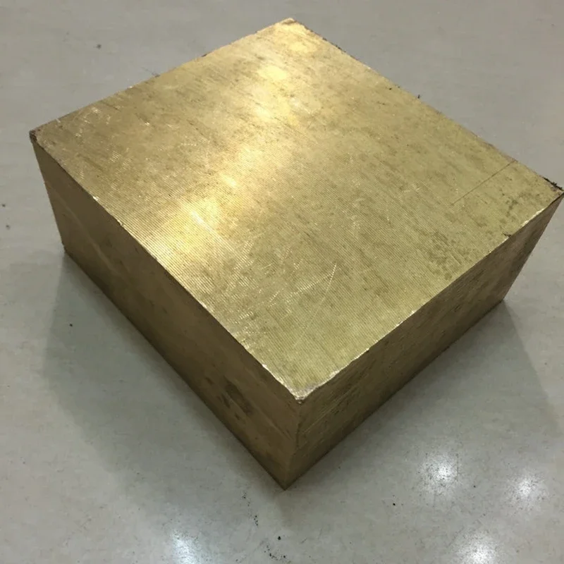 

20mm to 60mm Solid Square brass block Sheet metal material Customized CNC service