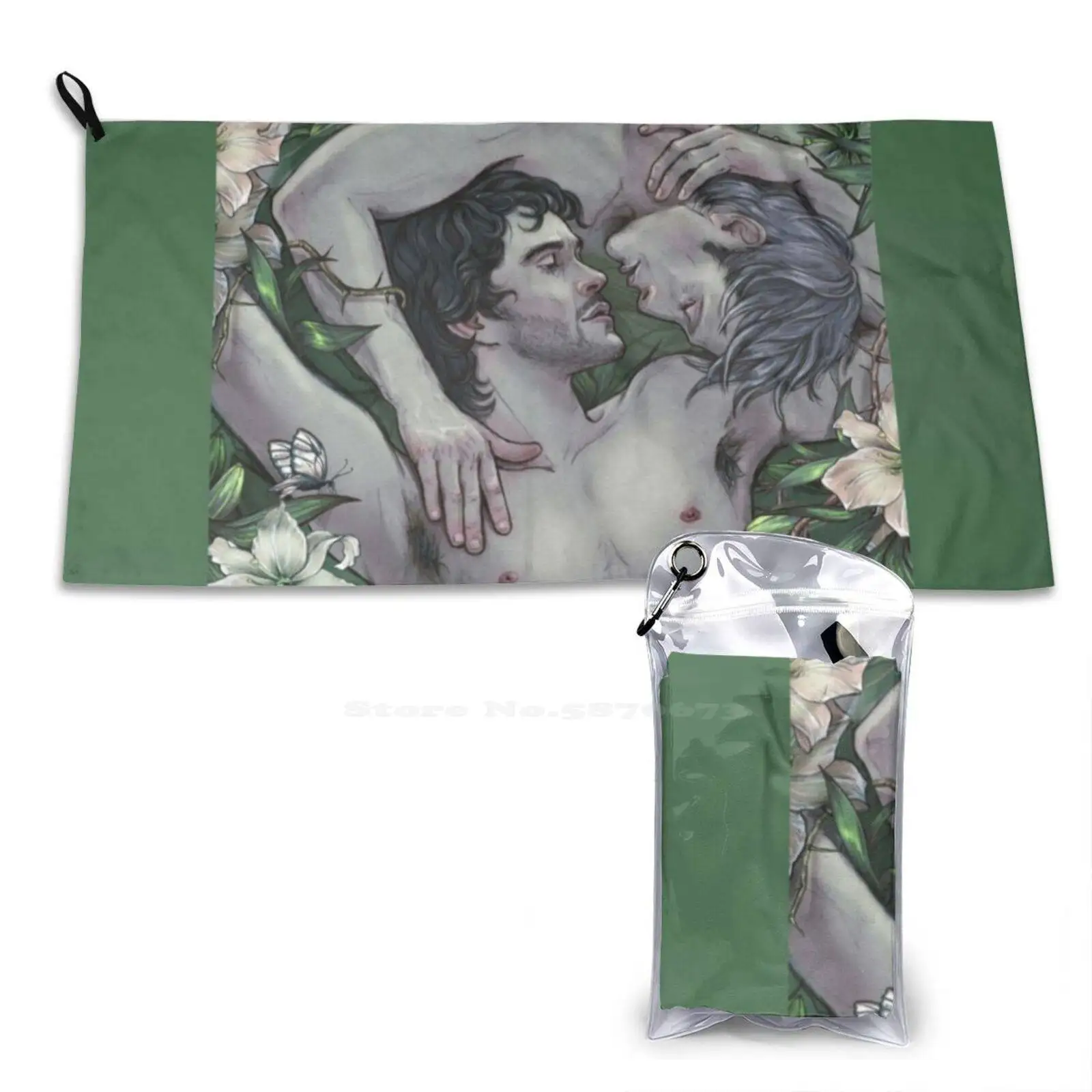 Where The Wild Lilies Grow Soft Towel Quick Dry Beach Towel Hannibal Hannigram Will Lilies