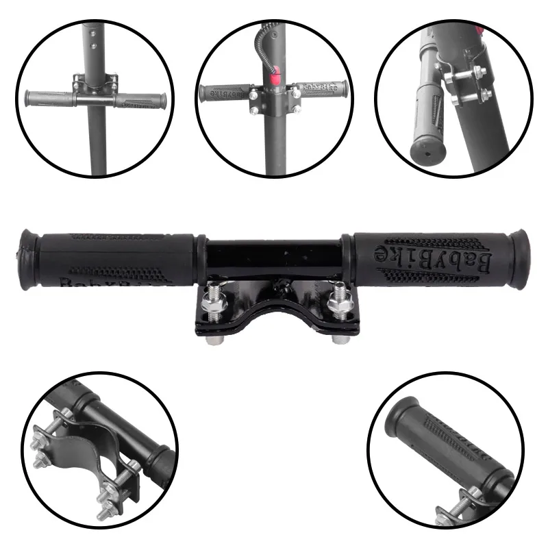 Manillar antideslizante para niños, soporte de barra de agarre ajustable para patinete eléctrico Xiaomi M365/Pro 1S, manillar de seguridad para niños