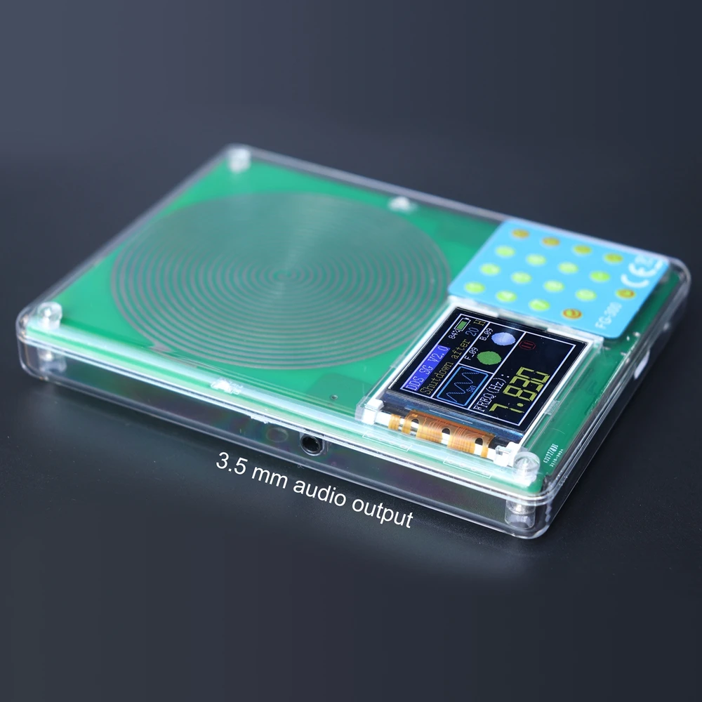 FG-300 DDS Function Signal Generator 0.001Hz-200KHz Signal Generator Adjustable Module Sine+Square+Triangle+Sawtooth Waveform ﻿