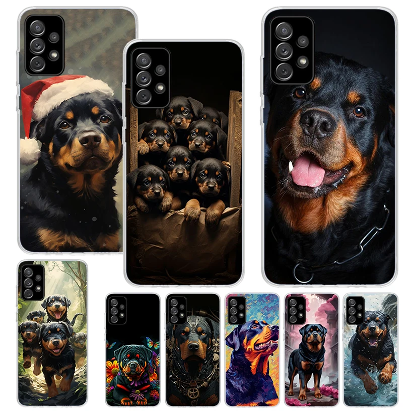 Rottweiler Dog Rottie Phone Case For Samsung Galaxy A51 A50 A71 A70 A41 A31 A21S A10 A20E A30 A40 A6 A7 A8 + A9 Soft Silicone Sh