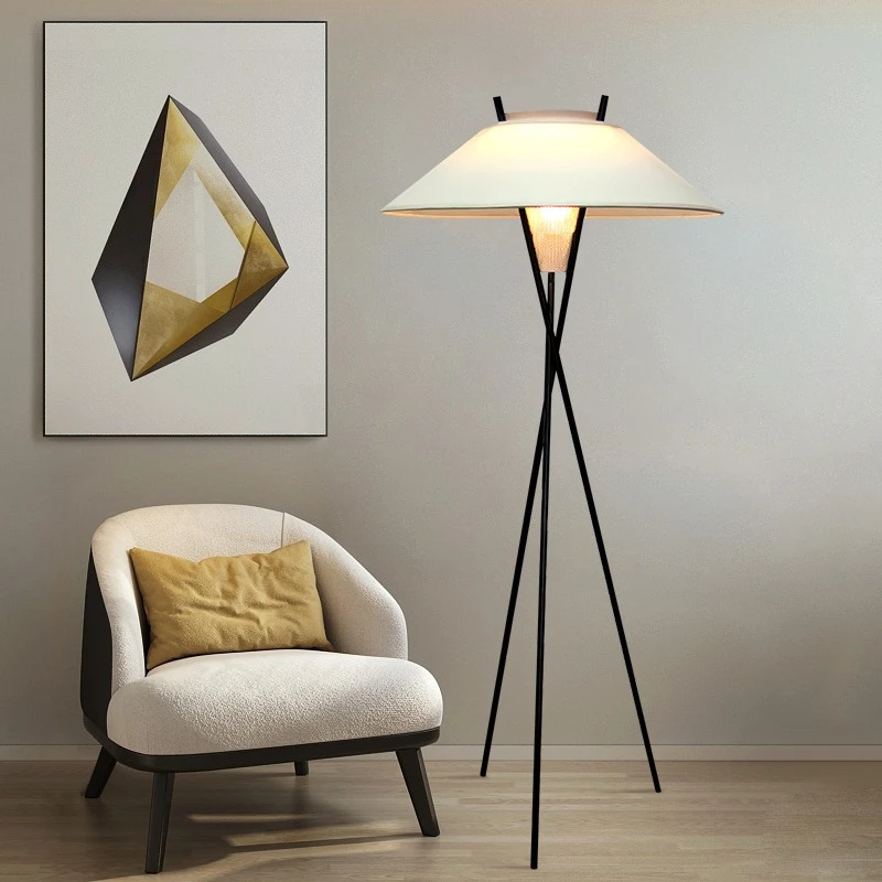 Floor lamp simple modern living room bedroom tripod vertical floor lamp