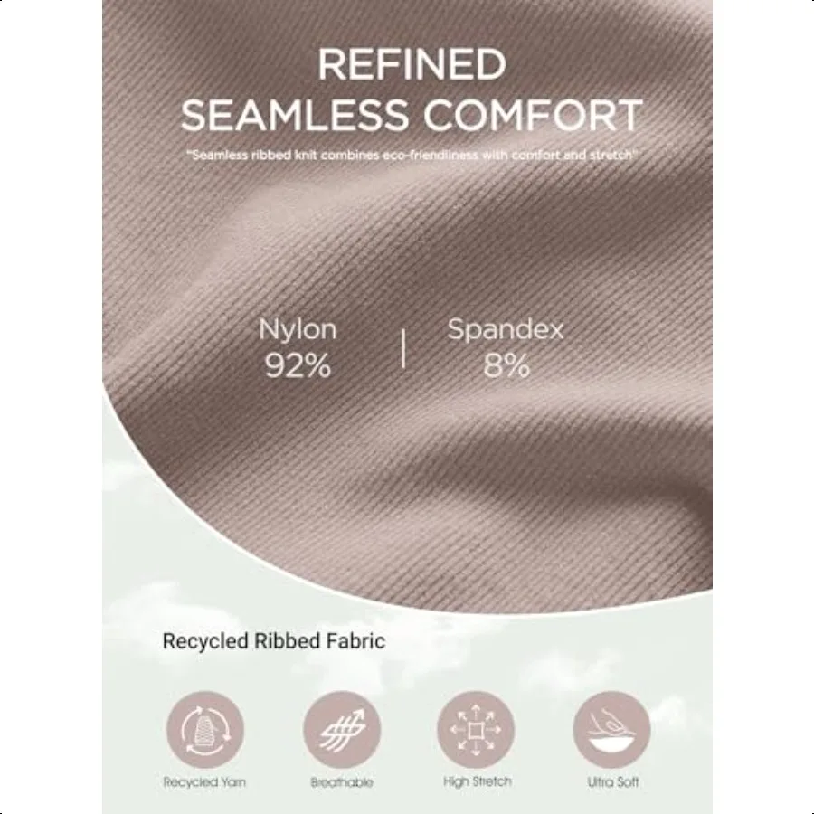 ODODOS Wanita Crop Seaml Double Straps Cropped Tank Top V Back Ribbed Kamisol