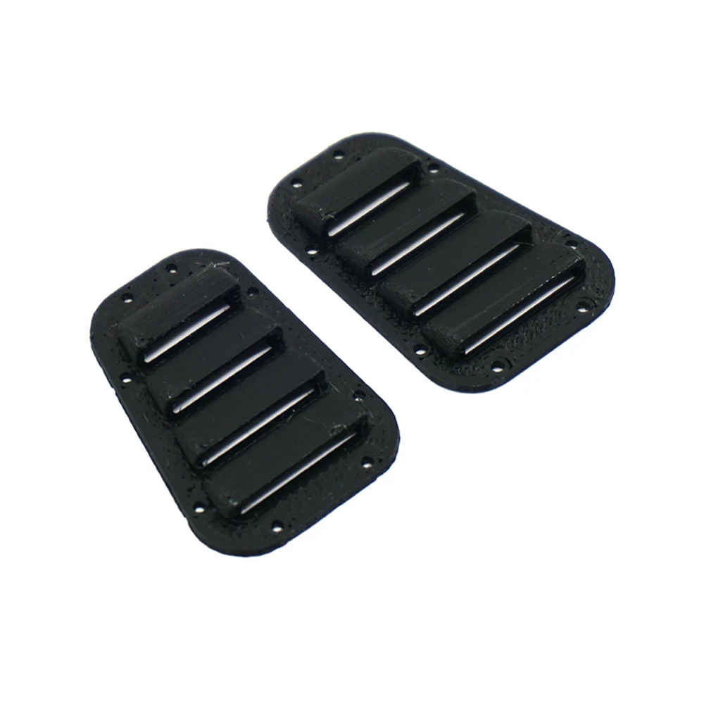 YEAHRUN 2Pcs Plastic Hood Vent Louvre Intake Grille Cover for TRX-4 TRX4 1/10 RC Crawler Car Body Decoration Parts Accessories