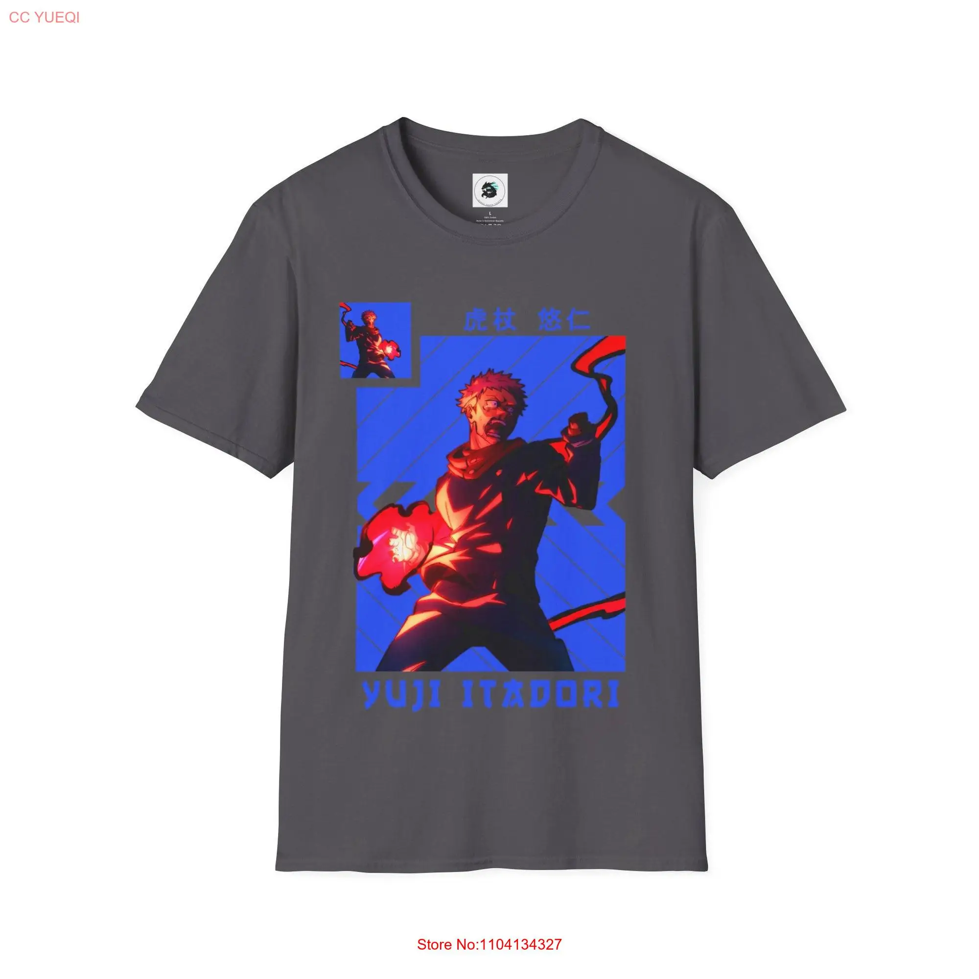 Yuji itadori T Shirt jujutsu kaisen 0 anime manga svg long or short sleeves