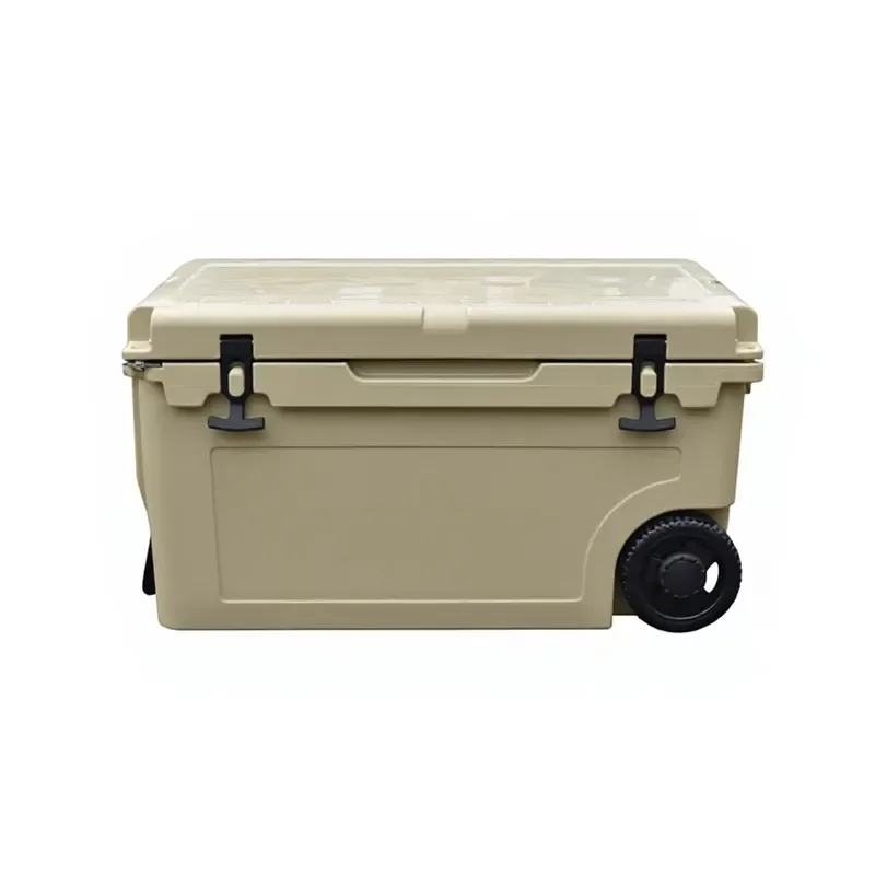 Large Wheeled Thermal Insulation Cooler Box Waterproof Portable Ice Chest for Outdoor Camping Picnic Beach Fishing Trip Easy