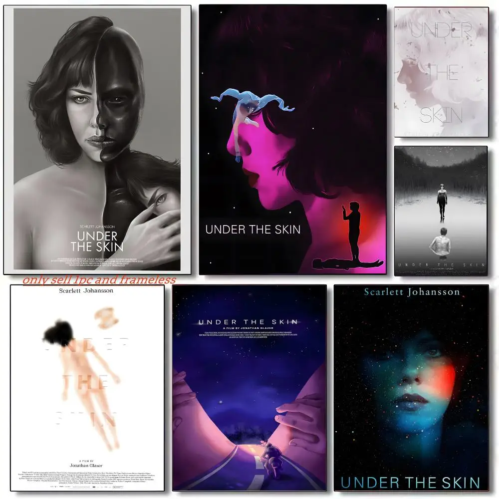 Science fiction film U-Under the Skin Poster Wall art poster paintings are suitable for clubs living rooms bedroom