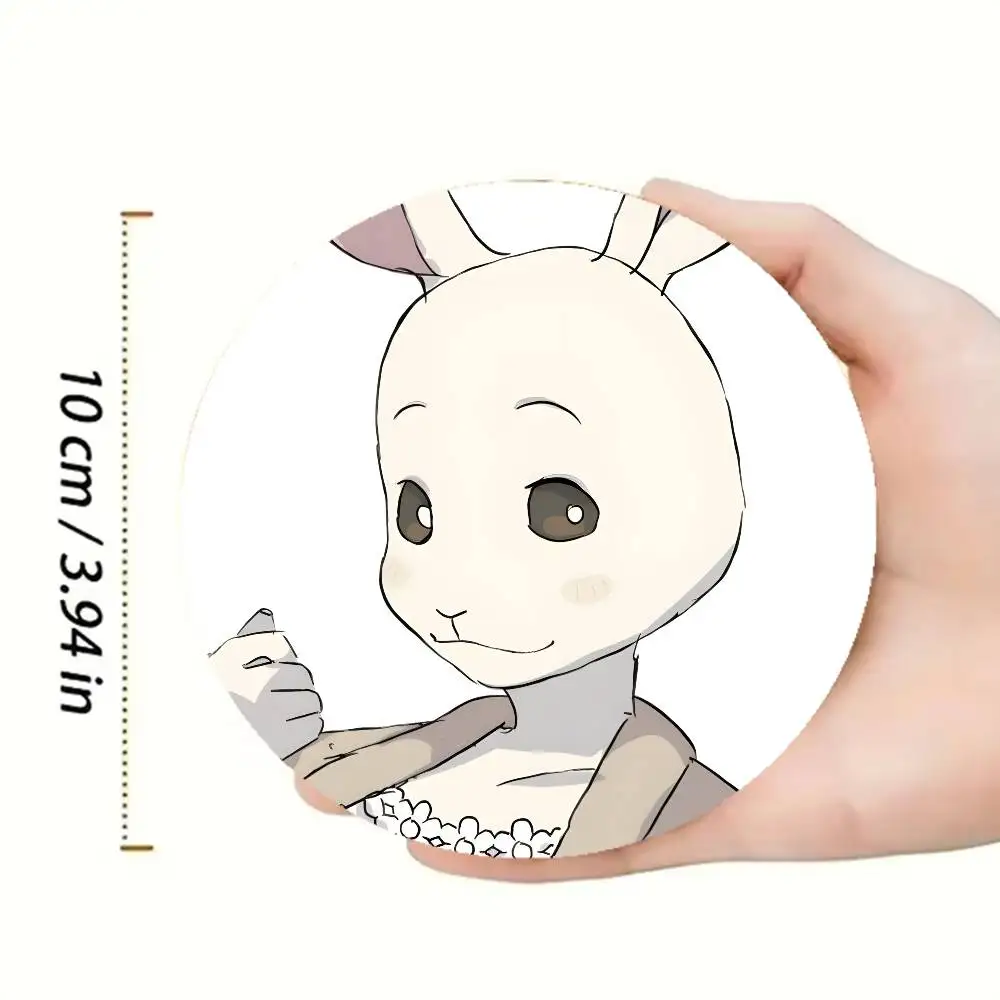 Haru B-Beastars Wooden Cup Mat Cappuccino Vodka Juice Water Coaster for Flower Shop 3