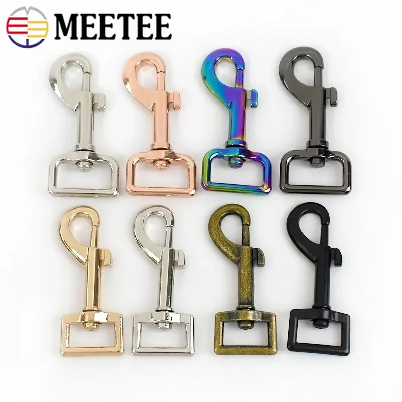 5/10/20Pcs15/20/25mm Metal Lobster Buckle Dog Collar Clamp Hook Bag Strap Swivel Snap Buckles Keychain Carabiner Clasp Accessory