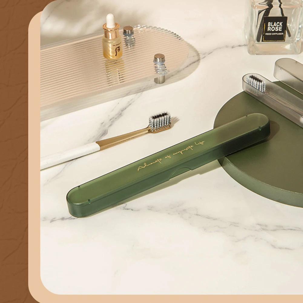 Baño 칫솔살균기 Bathroom Accessories Household Toothbrush Case Waterproof Home Toothbrush Holder Protective Cover For Camping Hiking