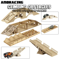 Parti AMORACING simulazione di legno ostacoli fuoristrada per 1/18 1/24 RC Crawler Model Car giocattoli per bambini adulti puntelli di montaggio