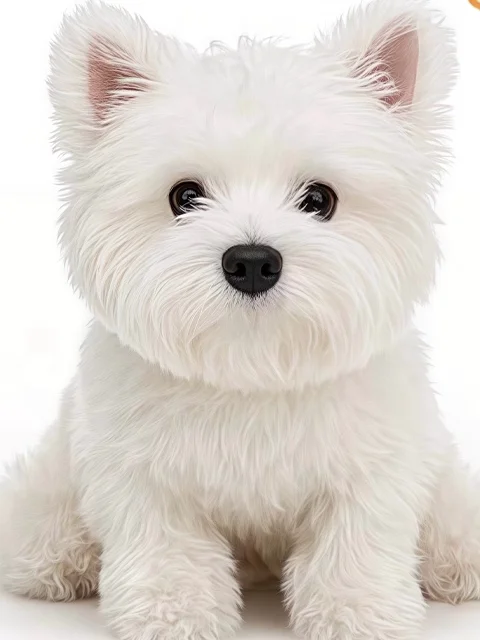 

Adorable Plu West Highland Terrier Pillow Toy Cute Birthday Gift Bede Canion Soft Stuffed Doll Universal Age PP Cotton