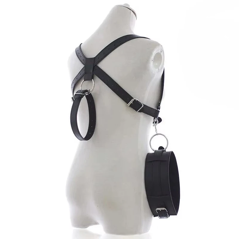 Adult Sex Bondage BDSM Thigh Harness With Handcuff Posture Restraints Sex Games Toys Fetish SM Products For Couple Sex Shop