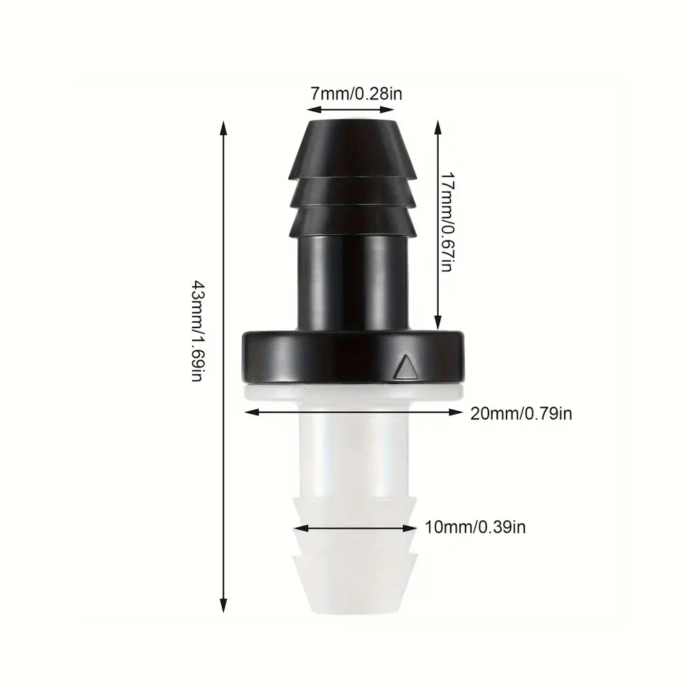 4/6/8/9.5mm Check Valve One Way Anti-return Non Return Valve for Air Water Ozone Aquarium Pump Oxygenerator Prevent Backflow