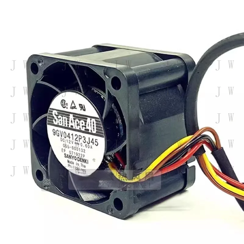 DDW FOR  Sanyo 9GV0412P3J22 4028 DC12V 0.60A 4CM 4-Pin PWM Cooling Fan