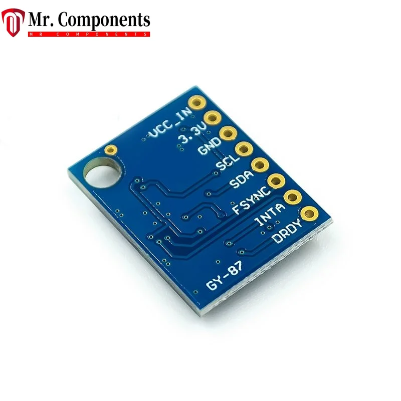 1PCS GY-87 10DOF MPU6050 HMC5883L BMP180 Chip Module IIC IC2 MWC Flight Control Sensor Module MS5611-01BA03 QFN-8 In Stock