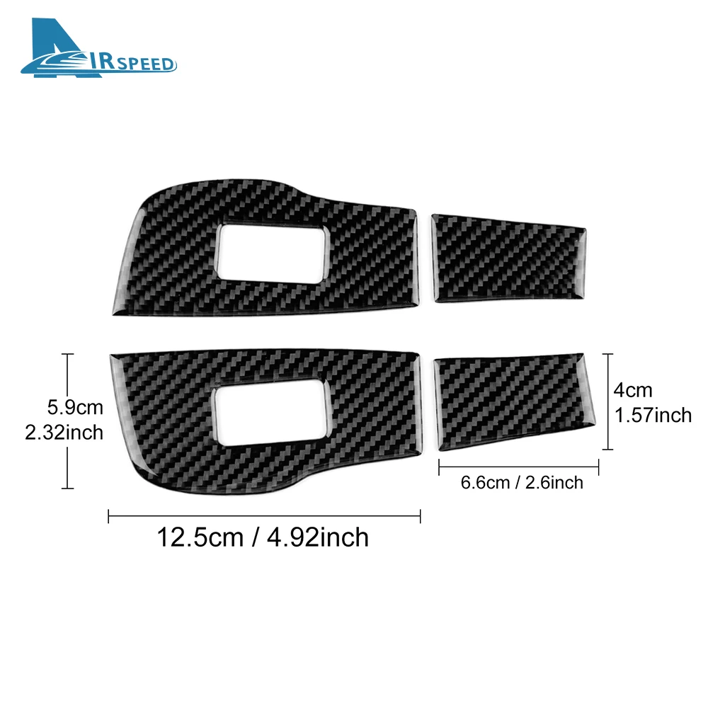Real Soft Carbon Fiber Sticker For Mazda 3 Axela 2019 2020 2021 2022 2023 2024 2025 Car Rear Door Window Lifting Frame Panel view 5