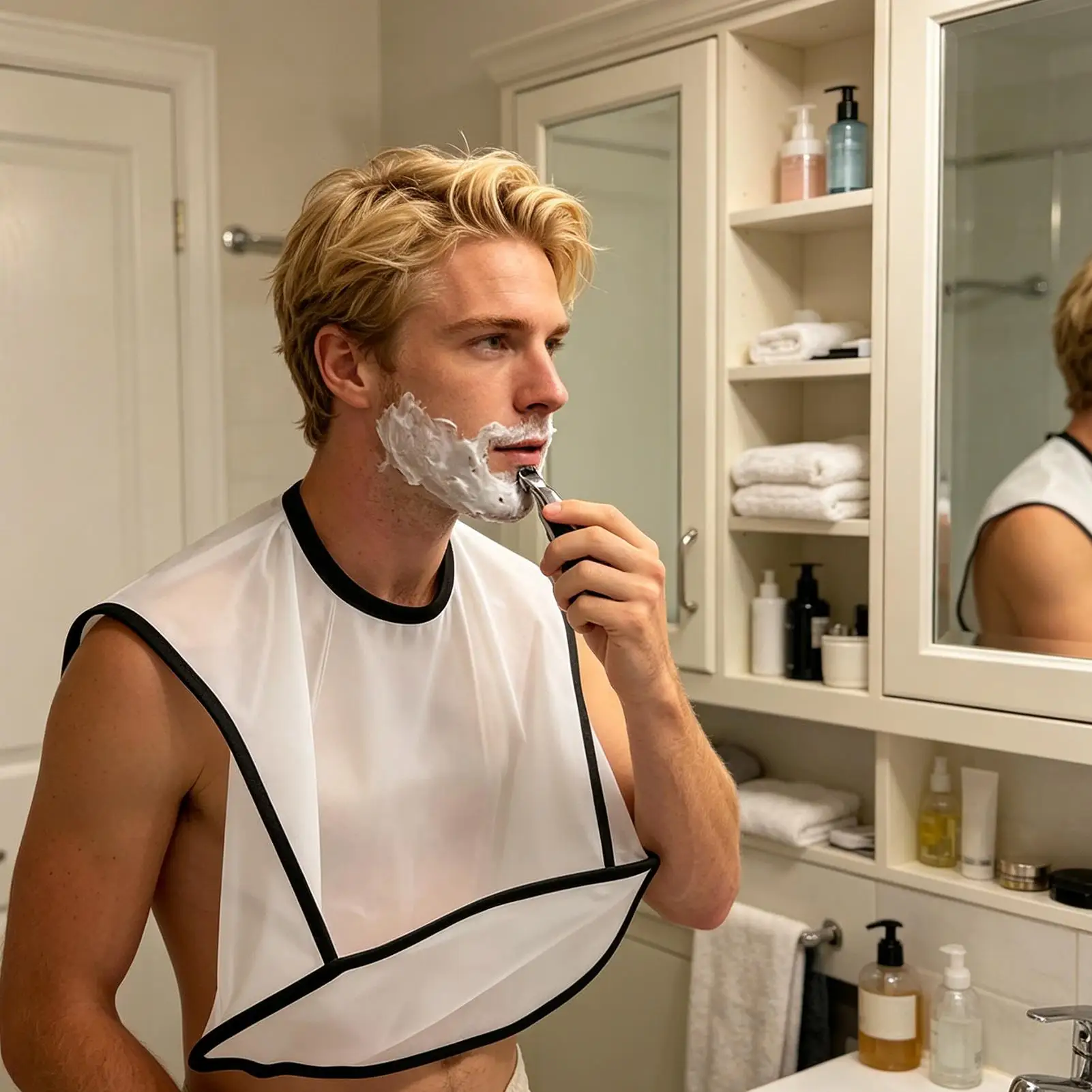 Shaving Apron For Mustache Shaving Apron Household Beard Hair Catcher for Men Fathers Husbands Boyfriends Barbers Groomers