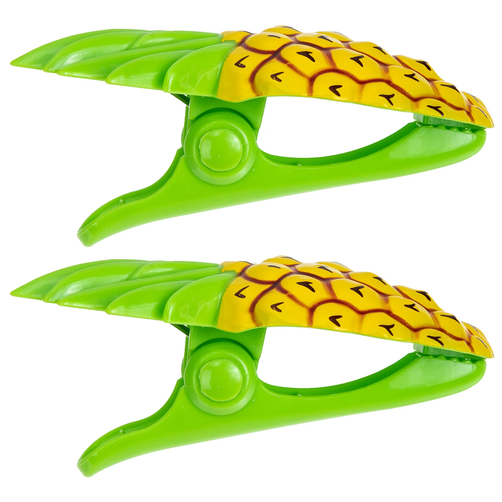 

2pcs Beach Towel Clips Pineapple Shaped Wind-Proof Clamp For Towel Holder Quilt Fixing Clip Cruise Clothes Clamp