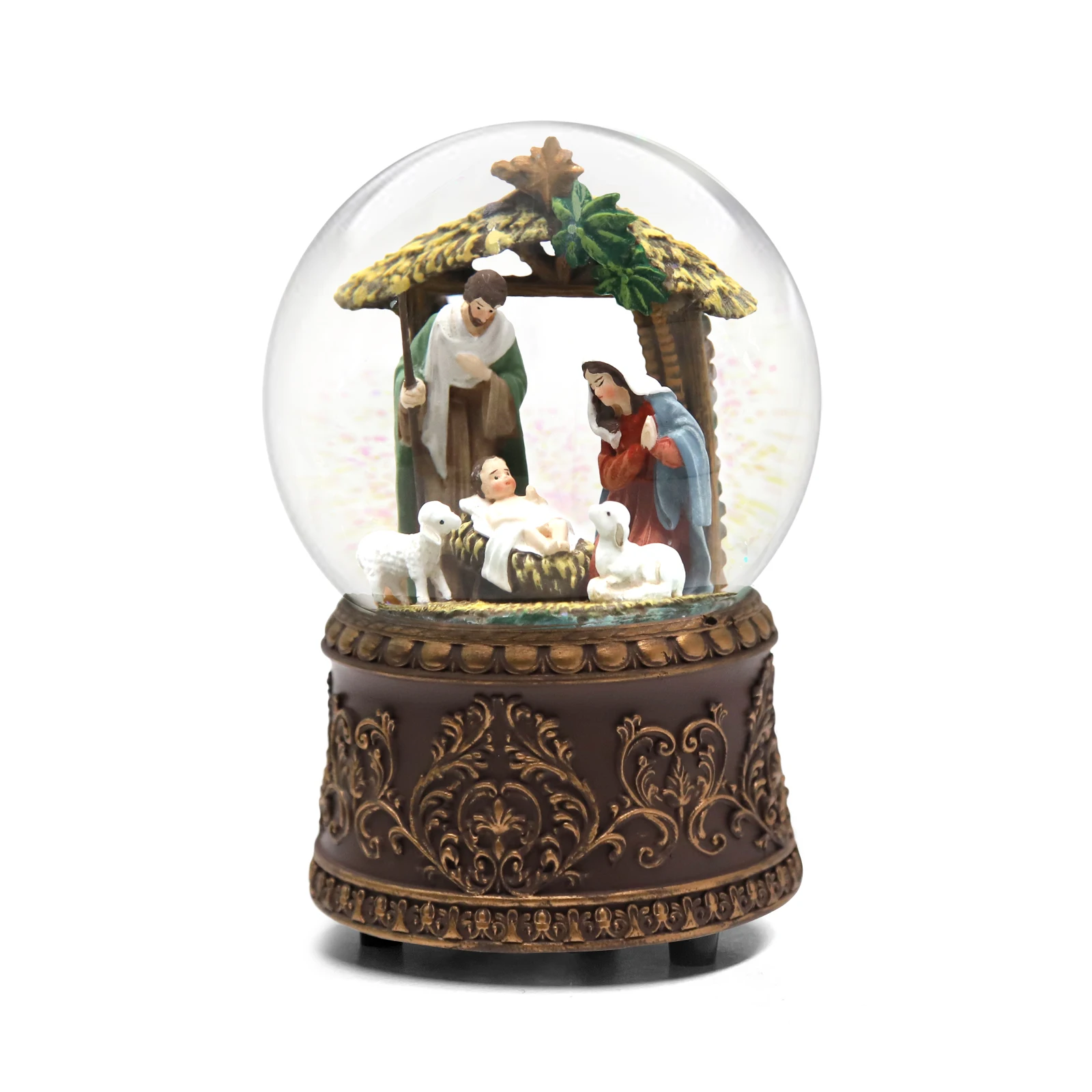 

Christmas music crystal ball, perfect children's gift and holiday desk decoration, family vacation decoration