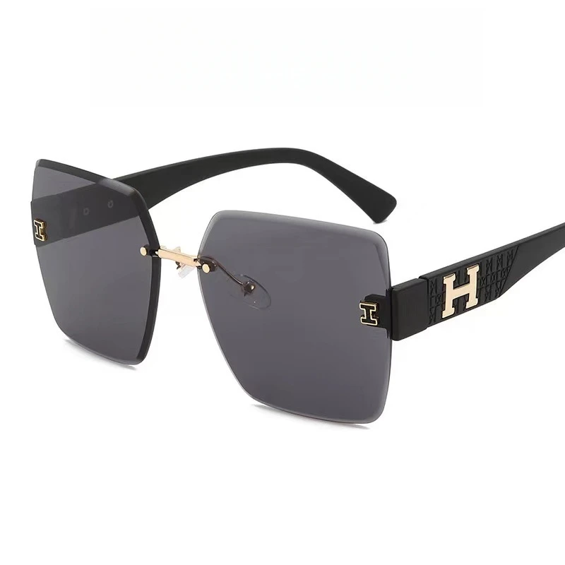 Nuovi occhiali da sole alla moda con scatola grande, lettere, occhiali da sole da esterno, personalità online, celebrità, occhiali da sole da strada