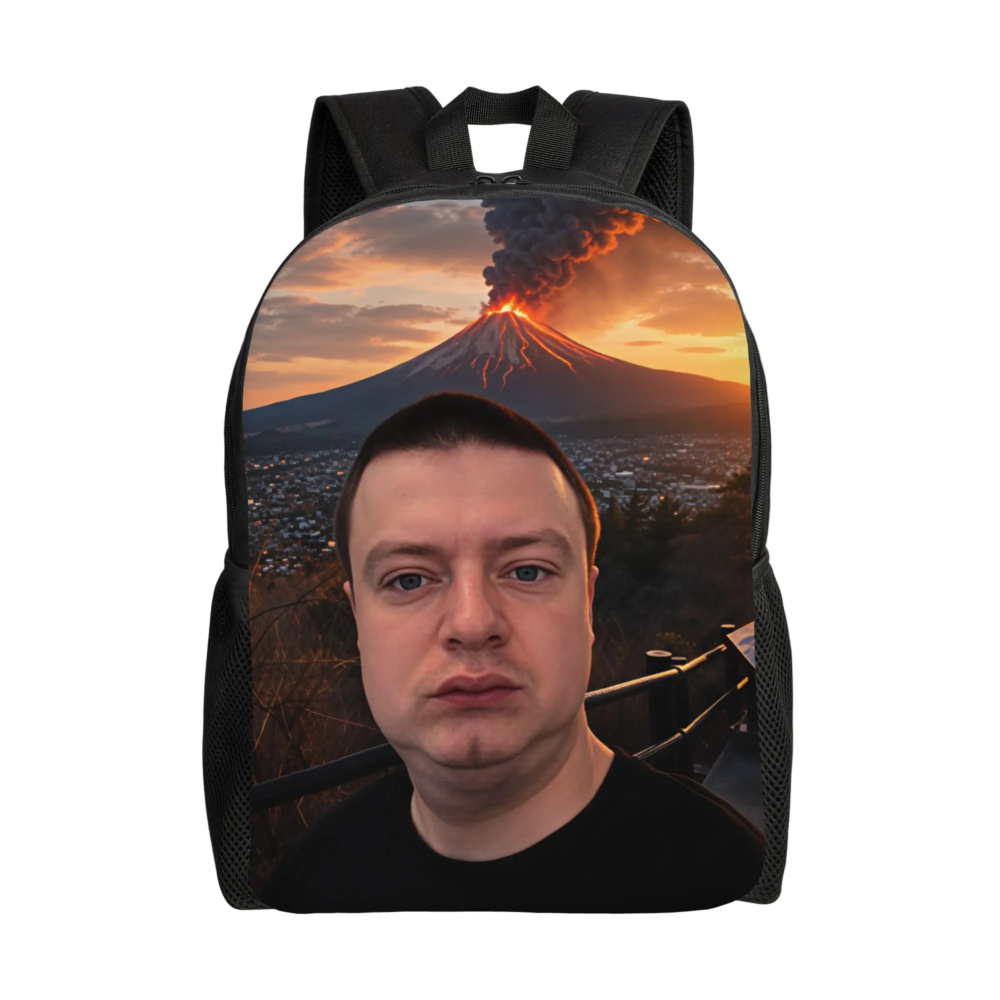 Mellstroy volcano Backpack  Fashion Backpacks Male University Large School Bags Design Rucksack
