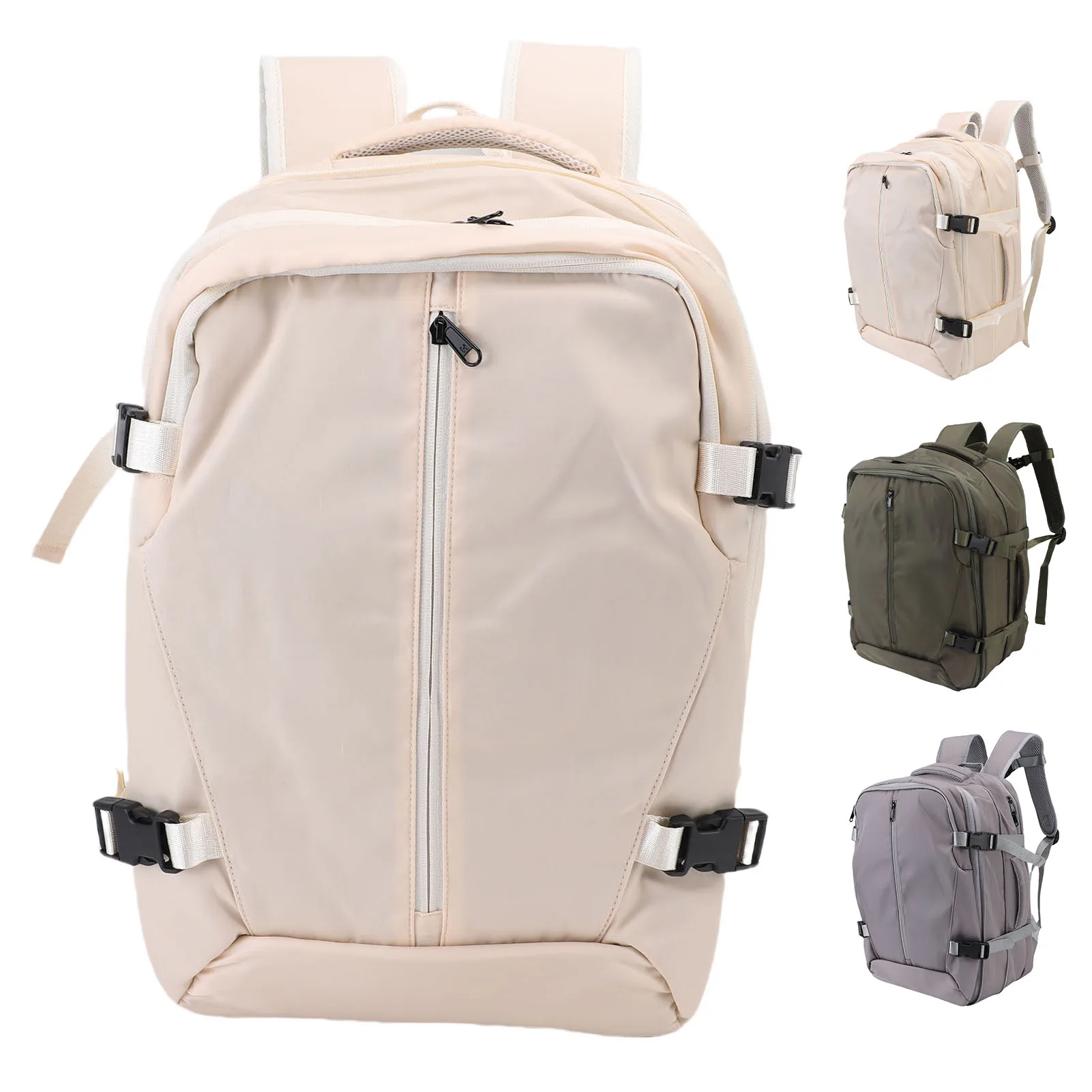 

Carry On Backpack 36 To 55L Expandable Vacuum Backpack Water Proof Wet Dry Separation Oxford Cloth Combination Lock for Travel