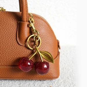 Zakol-Key Cherry Red Cherry for Men and Women, Fruits, Cherries, Pendant, Keychain, Jewelry, Bag Accessories, Gift, Summer Fashion 10 Main Sales Gift for Man - №5