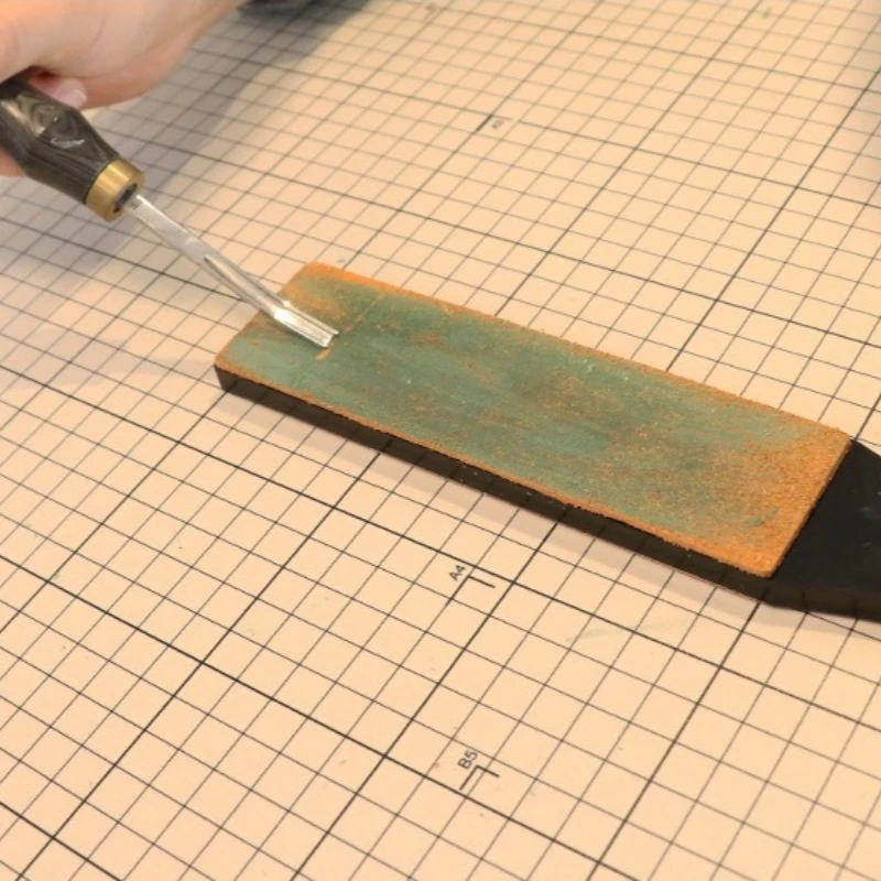 Double-sided Sharpening Board DIY Handcrafted Leather Goods Cutting Knife Edge Thinning Grinding and Polishing Specialized Tools
