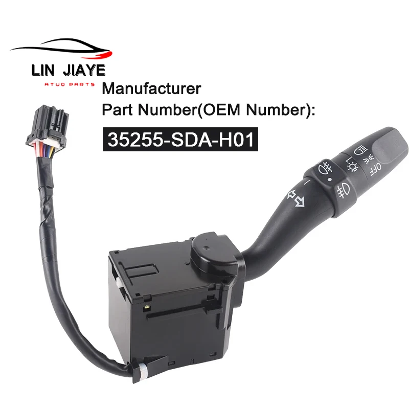 

Front lighting headlamp switch For Honda Accord 2.0L 2.4L 3.0L 2003-2008 OEM# 35255-SDA-H01 35255SDAH01