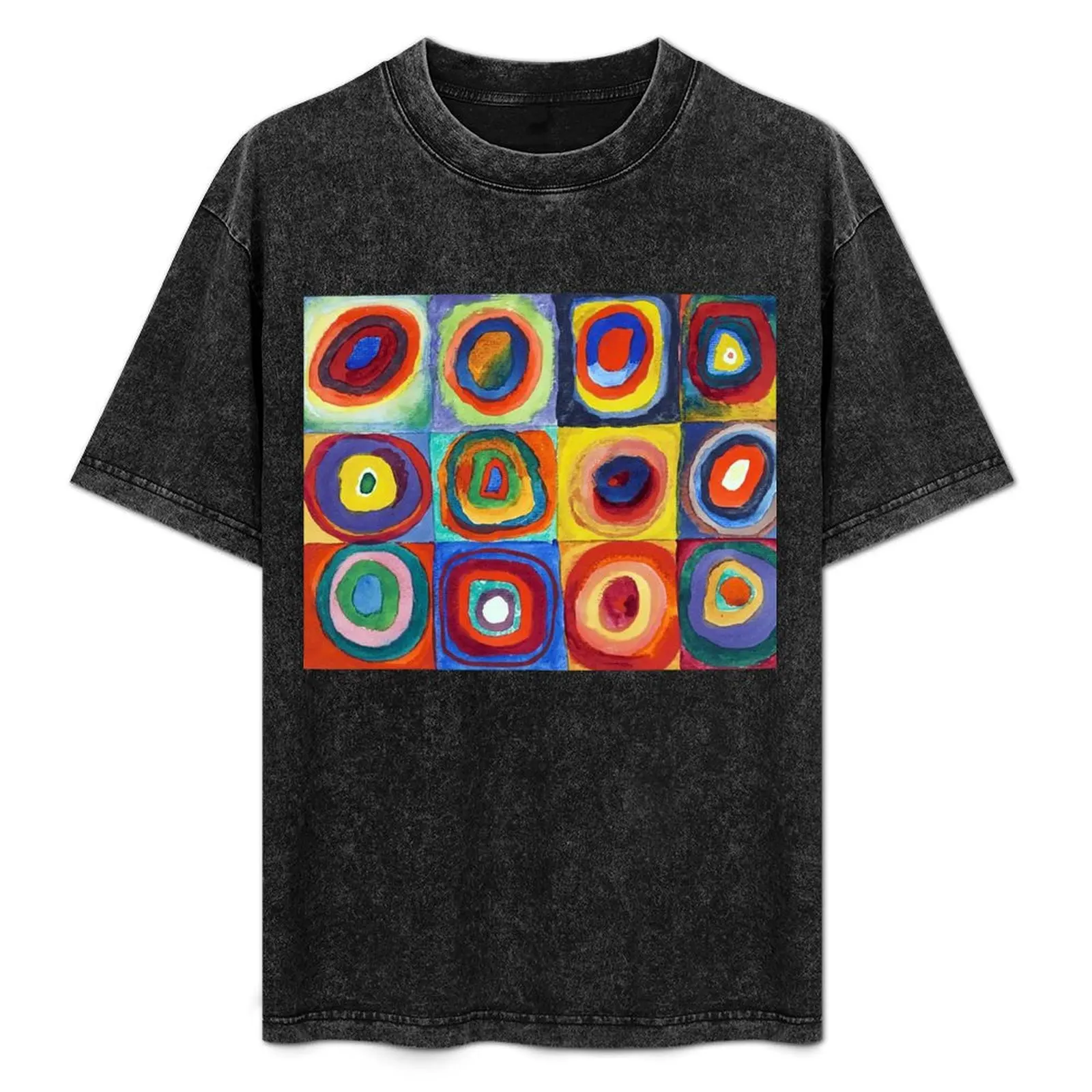 

Wassily Kandinsky - Color Study, Squares with Concentric Circles - Bauhaus Art T-Shirt blanks clothes T-shirts for men cotton